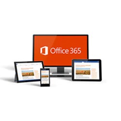 Microsoft O365 image on a desktop screen